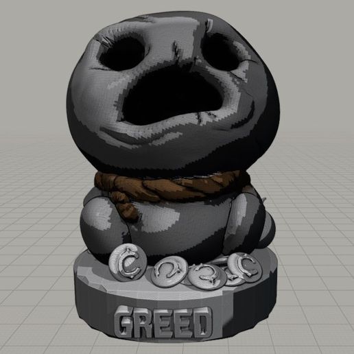 the binding of isaac Greed STL File for 3D printingCults