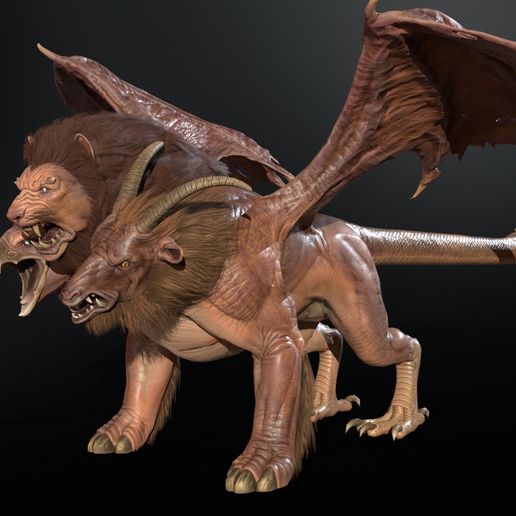 desktop-1.jpg Quimera High Poly para impresión 3D