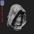 v174_WD_R7.jpg Wall home decor Reaper skull v174 3D print model