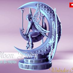 1.jpg 3D file Moon Fairy・3D printer design to download