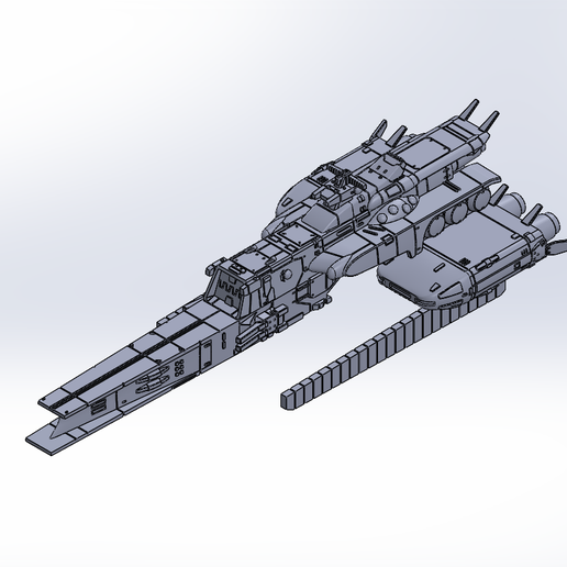 🤖 Clop class cruiser in the Gundam・ STL File for 3D printing・Cults