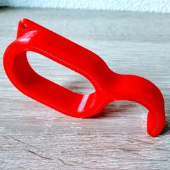 IMG_20200417_182651~2.jpg Free STL file Simple handle hook・Model to download and 3D print