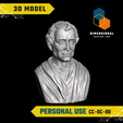 Montesquieu-Personal.png 3D Model of Baron de Montesquieu - High-Quality STL File for 3D Printing (PERSONAL USE)