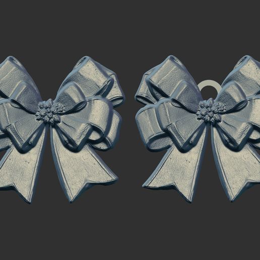 STL file christmas tree ribbon bow 10 🎄 (OBJ)・Model to download and 3D ...