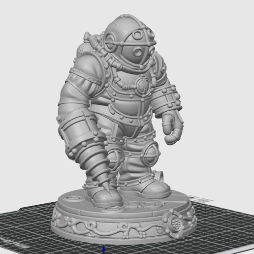 big daddy bioshock fanart - 3D model önizlemesi