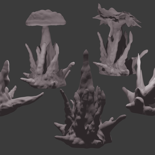 🚬 Battlefield Explosions・ STL File for 3D printing・Cults