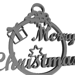 Visor-STL-en-línea-gratuito-8.png Esfera Navideña: Feliz Navidad, Merry Christmas