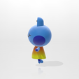 Jeremiah side view.png Full Color 3D Print Model Jeremiah Frog Villiager of Animal Crossing New Horizons