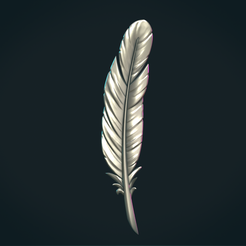 FtheTxt-01.png 3D file Feather txt・3D print object to download