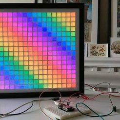 maxresdefault.jpg STL-Datei LED Matrix WS2812B ESP32 16x16 grid screen picture frame kostenlos・3D-Druckvorlage zum Herunterladen