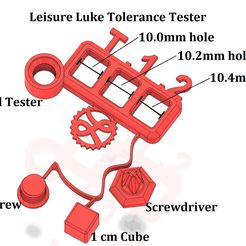 TestPrint7.jpg Tolerance Test Print by Leisure Luke - Can you push it through?!?