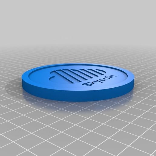 Skycoin Coaster 3D model