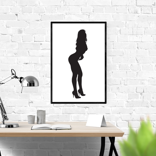 Woman silhouette #5 3D model