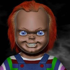 chuchu.jpg Fichier OBJ gratuit Buste de Chucky・Design pour impression 3D à télécharger