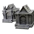 Graveyard-Set-1-Mystic-Pigeon-Gaming-6-w.jpg Modular Graveyard Walls Crypts Tombs Churches and Graveyard Accessories
