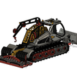 65c922b3-db82-4fae-9f1c-16b3e5867c80.png Yellow Modern Snowcat / Snow Groomer with Movements
