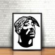 23.Tupac.jpg Tupac Wall Sculpture 2D