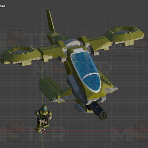 😇 Halo Mega Construx Full Ship Hornet・ 3D File for 3D printing