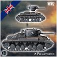 2.jpg Valentine Mark Mk. X infantry tank - UK United WW2 Kingdom British England Army Western Front Normandy Africa Bulge WWII D-Day