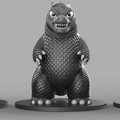 2.jpg STL-Datei GODZILLA (PUMMELIG)・Design für den 3D-Druck zum Herunterladen