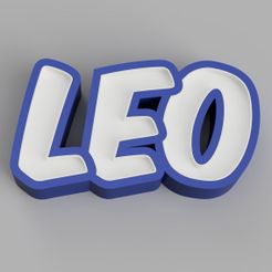 LED_-_LEO_2022-Jan-17_06-00-46PM-000_CustomizedView2936361202.jpg Télécharger fichier NAMELED LEO - LAMPE À LED AVEC NOM • Plan pour impression 3D, HStudio3D