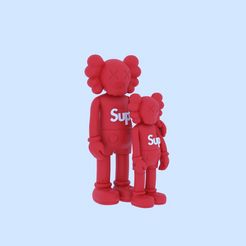 🎨 kaws x supreme 2.0・ STL File for ・Cults