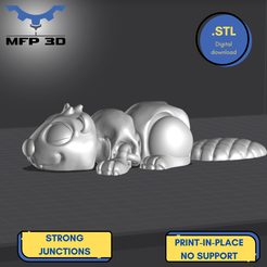 59.png ARTICULATED BEAVER MFP3D -NO SUPPORT - PRINT IN PLACE - SENSORY TOY-FIDGET