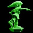 2-2.jpg Young Link Ocarina of Time Majora's Mask Statue 3D print The Legend of Zelda Nintendo