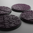 ovw.png 4x 60mm bases with shattered tiles (+toppers)