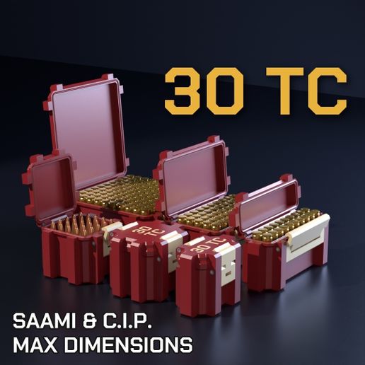 SBOX AMMO BOX .30 TC AMMUNITION STORAGE 10/20/25/50/100 ROUNDS CRATE ORGANIZER 30 TC