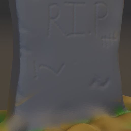 🎃 RIP GRAVE FOR HALLOWEEN・Free STL File for ・Cults