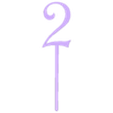 2.stl NUMBERS CAKE TOPPERS 1 2 3 4 5 6 7 8 9 0 Birthday Number