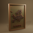 untitled2.png STL file Europa Map art・3D printer design to download