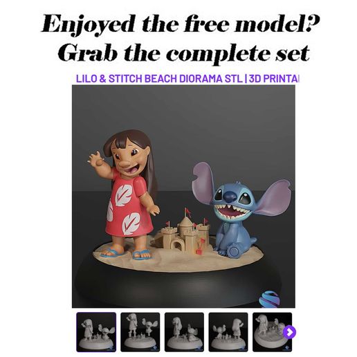 00011.jpg STL stich figure + SLA pré-suportado