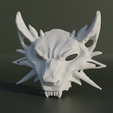 10.png Witcher Wolf Costume Face Mask 3D print model