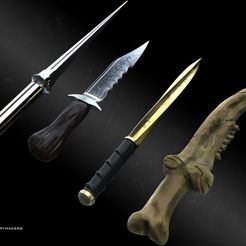 1-render.jpg 3D file Supernatural 4 blades set・3D printable model to download