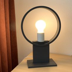IMG_0373(1).jpg Fichier STL gratuit Lampe à anneau moderne・Objet pour impression 3D à télécharger