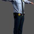 7.jpg Animated Police Officer-Rigged 3d game character Low-poly 3D model
