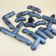 pipes1.jpg Pipes Ground Cover collection - Warhammer/Killteam Tabletop Terrain