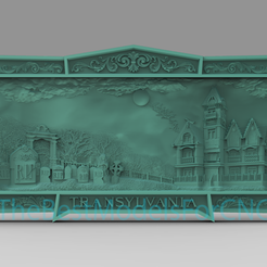 Transylvania-Castle.png 3D Modell STL Datei für CNC Router Laser & 3D Drucker Transylvania Castle