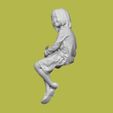 DOWNSIZEMINIS_girlsit191d.jpg GIRL SIT FOR DIORAMA PEOPLE CHARACTER