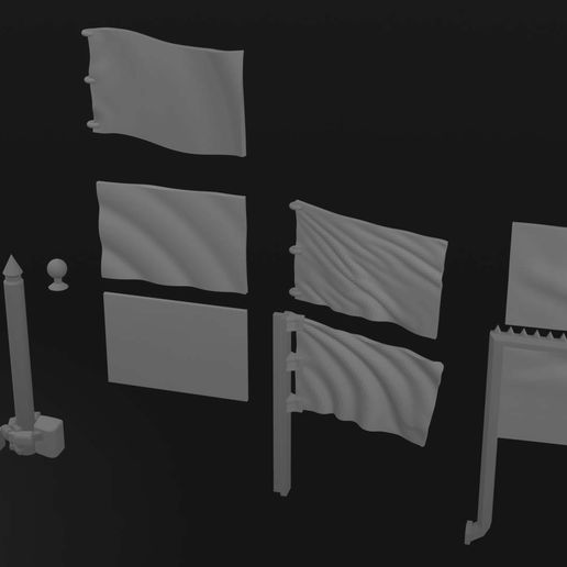 Flags.jpg MechWarrior Style Bolt-ons and Accessories for Battletech
