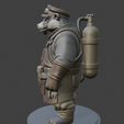left_render.jpg Dieselpunk Master "Tratyl" – Anthropomorphic Badger Mechanic