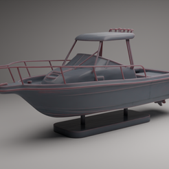 Bayliner-Trophy-1.png Fichier STL Bateau de pêche Bayliner Trophy・Modèle à télécharger et à imprimer en 3D