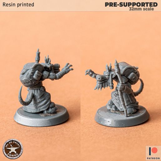 👹 Kobold Pyromancer Staff Two Models・ 3D File for 3D printing・Cults