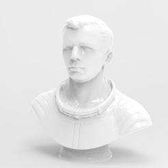 untitled.263.png Free STL file Gagarin Bust・3D printer model to download