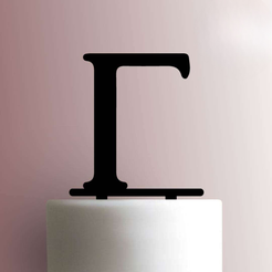 JB_Greek-Alphabet-Gamma-225-606-Cake-Topper.png STL file TOPPER GREEK ALPHABET GAMMA GREEK ALPHABET・Model to download and 3D print