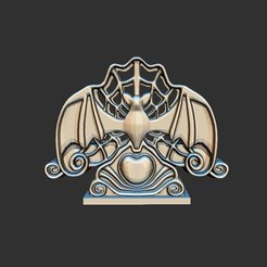 Captura-de-pantalla-1231.png STL file Bat Pen Holder・3D print model to download