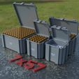 A_47_757_01.jpg AMMO BOX 7x57mm Mauser AMMUNITION STORAGE 7x57 CRATE ORGANIZER