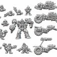 All2.jpg Space Dwarfs (4 bikes, drivers, walker, and minis)